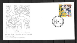 1995 Joint Brazil And Japan, OFFICIAL FDC BRAZIL: 100 Years Friendship - Joint Issues