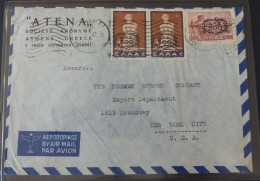 Grichenland  Air Letter 1947    Athens To USA  #cover5680 - Brieven En Documenten