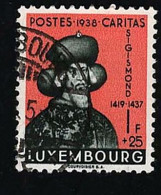1938 Duke Sigismond  Michel LU 318 Stamp Number LU B95 Yvert Et Tellier LU 309 Stanley Gibbons LU 375 Used - Gebruikt