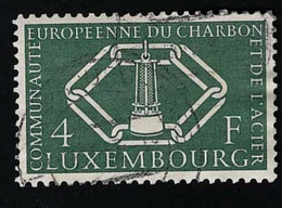 1956 Miners Lamp Michel LU 554 Stamp Number LU 317 Yvert Et Tellier LU 513 Stanley Gibbons LU 608  Used - Oblitérés