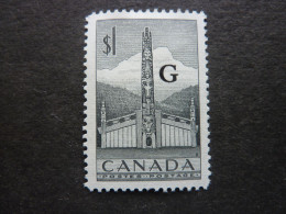 CANADA, Année 1953, Timbre De Service YT N° 32 Neuf MH (cote 20 EUR) - Surchargés