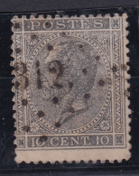 BELGIUM 1865 - Canceled - Sc# 18a - 1865-1866 Profilo Sinistro