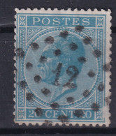 BELGIUM 1865 - Canceled - Sc# 19c - 1865-1866 Perfil Izquierdo