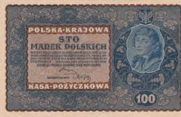POLAND 100 ZLOTYCH 1919 P-27 AUNC - Pologne
