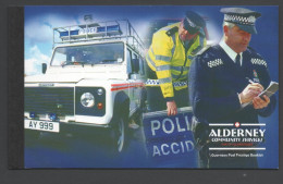 ALDERNY 2003 SOCIAL SERVICES OF ALDERNY POLICE SERVICES PRESTIGE BOOKLET MNH RARE - Alderney