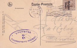 Carte Bruxelles Avenue Louise 1918 Militaire , Militarische Brussel - Lettres & Documents