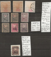 TIMBRE D ALLEMAGNE DEUTSCHES BESETZUNG ROUMANIE 1914/18 Nr VOIR SUR PAPIER AVECTIMBRES  COTE 57,00  € - 1922-1923 Local Issues