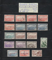 ALGÉRIE Ex. Colonie - AVIATION - N° 1 à 10 De 1946 à 1953  - 18 Timbres .Neufs ** & * & Oblitérés - 2 Scan - Luchtpost