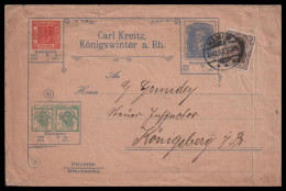 Briefmarken Abbildungen 1907: Werbebrief  | Briefmarkenhandel, Carl Kreitz, Werbung-Reklame | Hemer, Königsberg - Timbres (représentations)