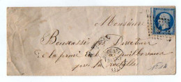 TB 4428 - 1857 - LSC - Lettre De BORDEAUX Pour M. BOUSCASSE Directeur De La Ferme Ecole à PUILBOREAU Près LA ROCHELLE - 1849-1876: Période Classique