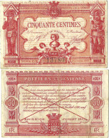 France - BILLET - Chambre De Commerce De POTIERS - 50 Centimes - 1917 - JP.101.08 - 15-292 - Bons & Nécessité