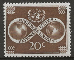 NATIONS-UNIES - NEW-YORK: **, N° YT 8, TB - Neufs