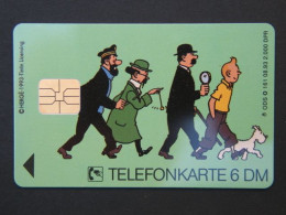 Tintin - Kuifje (Duitse Kaart). 2 Scans. - Met Chip