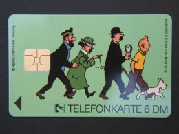 Tintin - Kuifje (Duitse Kaart). 2 Scans. - With Chip