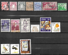 1L - LOT IRLANDE COMPRENANT 16 TIMBRES ET 5 DOCUMENTS - Collections, Lots & Series