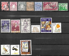 1L - LOT IRLANDE COMPRENANT 16 TIMBRES ET 5 DOCUMENTS - Collections, Lots & Séries