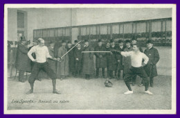 * LES SPORTS - Assaut Au Sabre - Escrime - Concours - Animée - Imp. EMILE PECAUD - Scherma