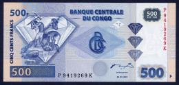 # # # Banknote Kongo (Congo) 500 Francs (P-96) UNC # # # - República Democrática Del Congo & Zaire