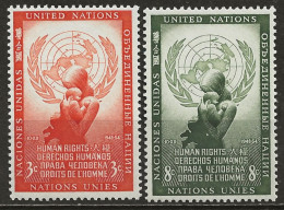 NATIONS-UNIES - NEW-YORK: **, N° YT 29 Et 30, TB - Unused Stamps