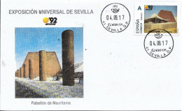 SPAIN. COVER EXPO'92 SEVILLA. MAURITANIA PAVILION - Briefe U. Dokumente