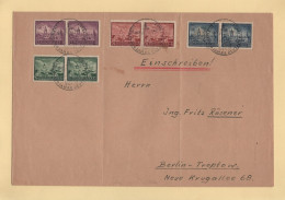 Pologne - Occupation Allemande - N°103 à 106 - FDC - 1942 - Fondation De La Ville De Lublin - Governo Generale