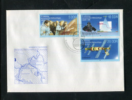 "DDR" 1988, Mi. 3190-3192 "Weltraumflug" FDC (1078) - 1981-1990