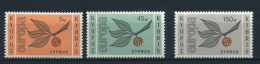Chypre Cyprus 1965 Yvert 250/252 ** Europa Cept 1965 - 1965