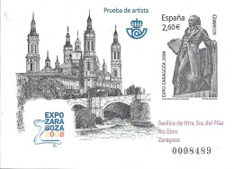 ESPAÑA. PRUEBA DE ARTISTA. EXPO'2008 ZARAGOZA. GOYA. EL PILAR - Otros & Sin Clasificación