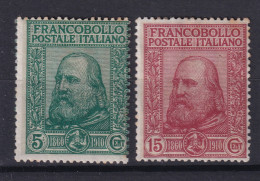 ITALY / ITALIA 1910 - MNH/regummed! - Sc# 115, 116 - Nuevos
