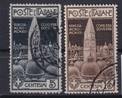 ITALY / ITALIA 1912 - Canceled - Sc# 124, 125 - Afgestempeld