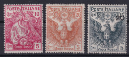 ITALY / ITALIA 1915/16 - MLH - Sc# B1, B2, B4 - Mint/hinged