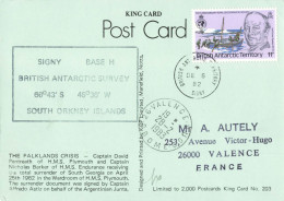 POST CARD  BRITISH ANTARTIC TERRITORY 1983 - Cartas & Documentos