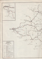 Plan Carte Géographique De La SNCF CHEMINS DE FER Français Région De L'Est De 1968 - Europe