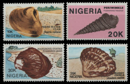 Nigeria 1987 - Mi-Nr. 499-502 ** - MNH - Meeresschnecken / Marine Snails - Nigeria (1961-...)