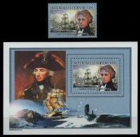 Zentralafrikanische Rep. 2003 - Mi-Nr. 2888 A & Block 673 A ** - MNH - Schiffe - Centrafricaine (République)