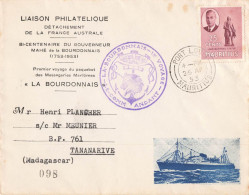 Lettre LIAISON PHILATHELIQUE Détachement De La France AUSTRALE 1953 - ...-1955 Préphilatélie