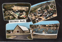 Creutzwald Multi-vue Animée Puits De Mines Mineurs Carrières Mines Piscines - Creutzwald