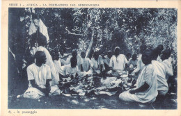 24114 " AFRICA-LA FORMAZIONE DEL SEMINARISTA " ANIMÉ-VERA FOTO-CART SPED.1934 - Missions
