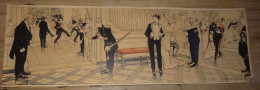 Grande Lithographie, Signée H.GERVESE : Le Bal Prefecture Maritime , Imp Rafaelli A Toulon .... MEU...... GER-3 - Gervese, H.