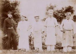 Belley - Militaria - Photo Albuminée 1900 - Groupe De Militaires Soldats Du 133ème Régiment D'infanterie Les Cuisiniers - Belley