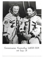 KOSMOSFLUG UdSSR - DDR 1978  --   WALERI BYKOWSKI UND SIGMUND JÄHN - Espace