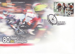 Delcampe - POLAND 2023  80. Tour De Pologne  FDC - Cyclisme