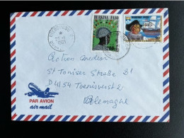 BURKINA FASO 1999 AIR MAIL LETTER DIEBOUGOU TO TONISVORST GERMANY 29-01-1999 UPPER HAUTE VOLTA - Burkina Faso (1984-...)