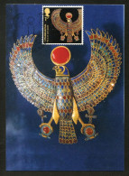 UK / GRANDE BRETAGNE (2022) Carte Maximum Card Tutankhamun's Tomb, Toutânkhamon, Tutanchamun - Falcon Pectoral Pendant - Cartes-Maximum (CM)