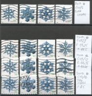 USA 2006 Holiday Snowflakes SC.4101/4116 - CPL ISSUE In 4 Sets Of 4v - USED - Clima & Meteorología
