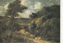 CARTOLINA  ROMA,LAZIO-GALLERIA DORIA PAMPHILJ:JAN FRANS VAN BLOEMEN-PAESAGGIO CON CAROVANA-STORIA,MEMORIA,NON VIAGGIATA - Mostre, Esposizioni