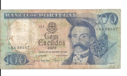 PORTUGAL 100 ESCUDOS 1965 VF P 169 A - Portugal