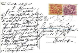 Portugal & Marcofilia, Vila Viçosa, Paço Ducal, Sala De Jantar, Paço Ducal De Avis A Lisboa 1964 (15) - Cartas & Documentos