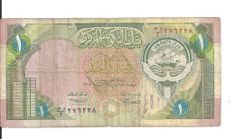 KOWEIT 1 DINAR L.1968(1992) VF P 19 - Koweït