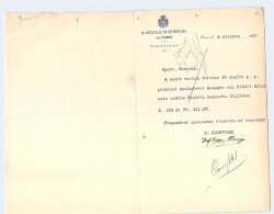 Petite Lettre Italien En-tête Scuola Di Setificio In Como Ecole Des Industries De La Soie à Côme Italie 1910 - Unclassified